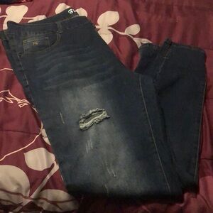 Women plus size jeans